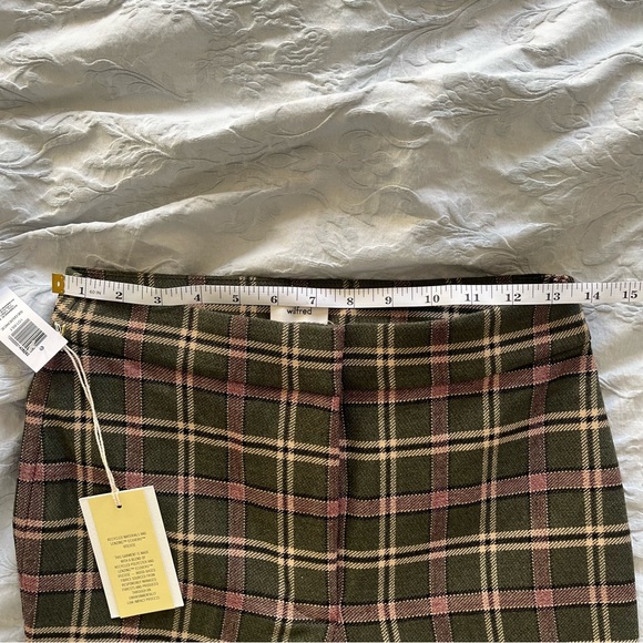 NWT Aritzia Wilfred Sequence Pant in Green Plaid - Picture 10 of 10